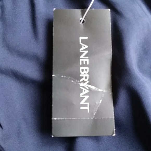 NEW Lane Bryant Grommet Lined Pencil Skirt 14 Navy Blue - Picture 3 of 13